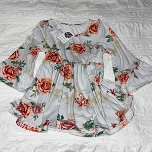 Baby doll floral top from Nanamacs
